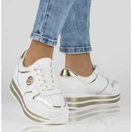 Baskets en cuir Filippo DP3682 / 22 Wh blanc blanche 7