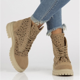 Bottines en cuir Filippo DBT3717/22 Be beige 1 Bottines en cuir Filippo DBT3717/22 Be beige 1