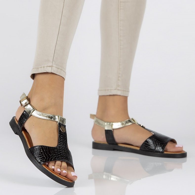 Filippo DS2099/22 Bk sandales noires le noir d'or 2 Filippo DS2099/22 Bk sandales noires le noir d'or 2