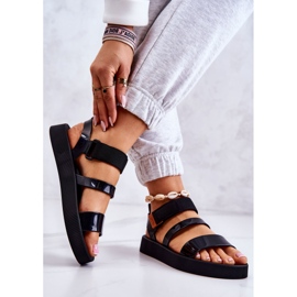 Sandales Caoutchouc Parfumées Avec Velcro ZAXY HH285285 Noir 2