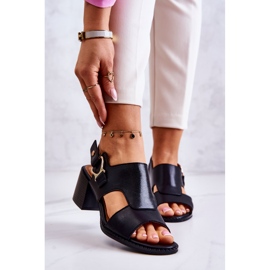 Sandales à Talons Hauts en Cuir La.Fi Noir Leratto le noir 2