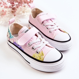 PA1 Baskets Enfant Tissu Imprimé Rose Buster 2 PA1 Baskets Enfant Tissu Imprimé Rose Buster 2