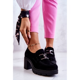 PL5 Chaussures élégantes sur un pilier avec une décoration Harmell noir foncé le noir 1