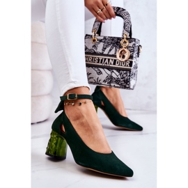 Escarpin Daim a Noeud Maciejka 05059-09 Vert foncé 5
