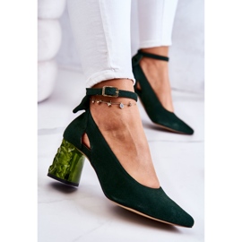 Escarpin Daim a Noeud Maciejka 05059-09 Vert foncé 6