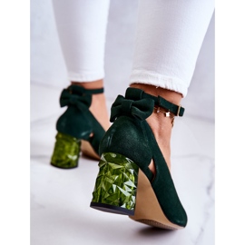 Escarpin Daim a Noeud Maciejka 05059-09 Vert foncé 3