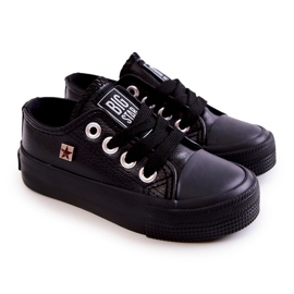 Baskets en cuir pour enfants Big Star JJ374311 Noir le noir 1