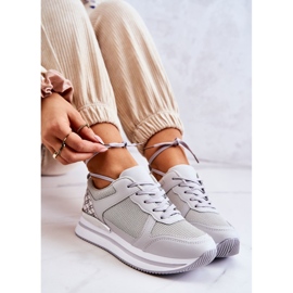 PG1 Chaussures De Sport Classiques Pour Femmes Sur Compensées Gris Avancé argent 1 PG1 Chaussures De Sport Classiques Pour Femmes Sur Compensées Gris Avancé argent 1