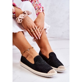 PG1 Espadrilles Femme En Toile Avec Oxyde De Zirconium Noir Deimos le noir 6