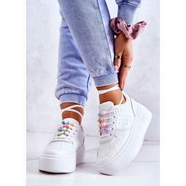 PS1 Chaussures De Sport Attachées Pour Femmes Baskets Blanches Manille 2 PS1 Chaussures De Sport Attachées Pour Femmes Baskets Blanches Manille 2