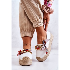 PS1 Espadrilles Femme En Cuir Avec Une Chaîne Blanc Fantaisie blanche 1