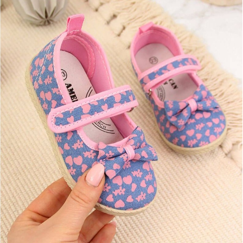 Baskets American Club Blue Ballerinas pour filles 1