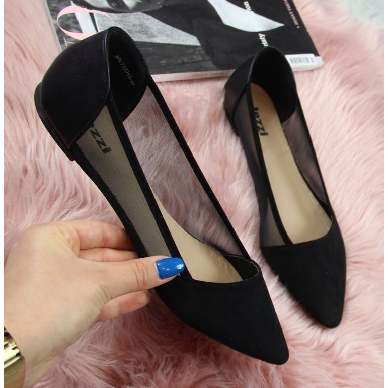 Ballerines Femme Spitz Black Lakes le noir 1