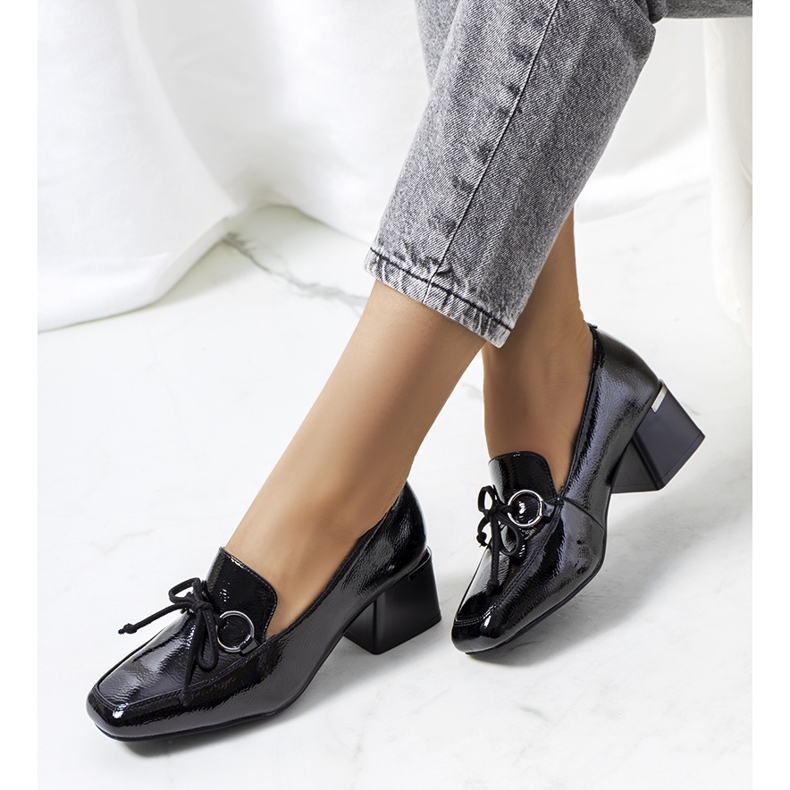 Escarpins laqués noirs Monisha le noir 1 Escarpins laqués noirs Monisha le noir 1