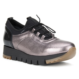 Chaussures Filippo 3859 Platine le noir 1