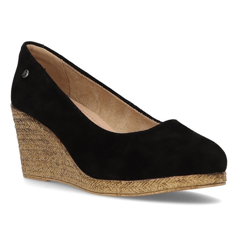 Chaussures en cuir Filippo DP1328 / 21 Bk noir le noir 1