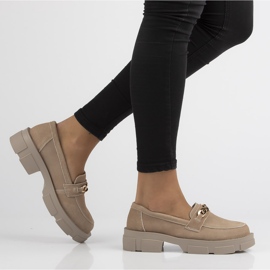 Chaussures en cuir Filippo DP3221/21 Soyez beige 1
