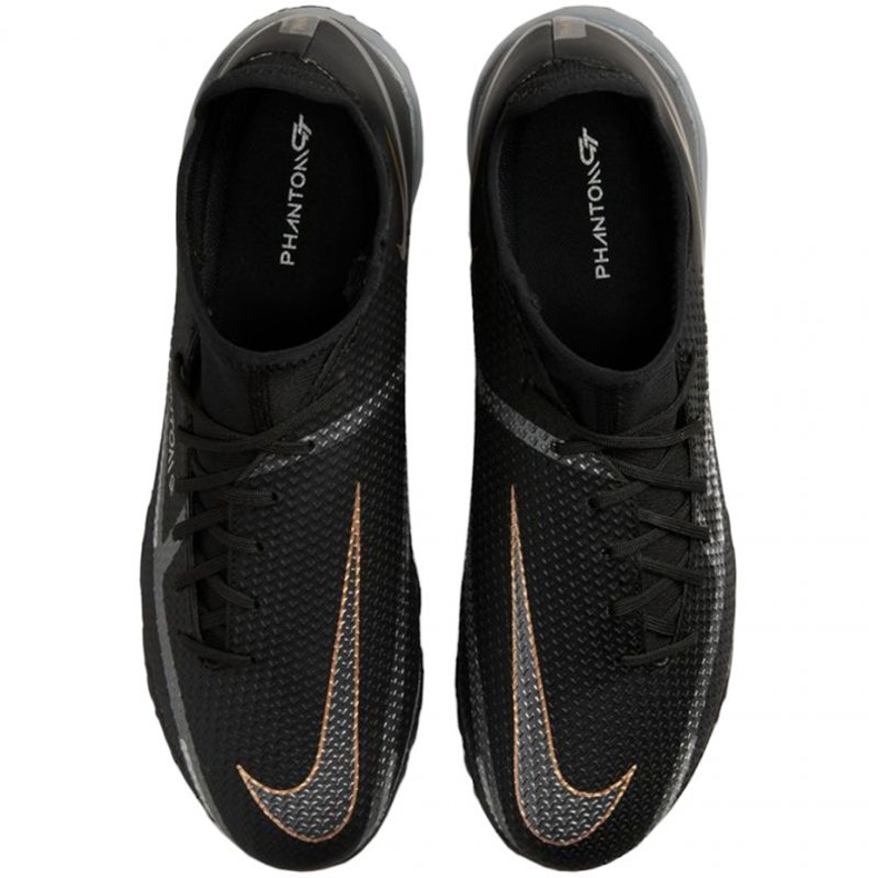 Nike Phantom GT2 Academy Df Tf DC0802 008 chaussures de football noir noir 1