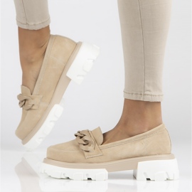 Chaussures en cuir Filippo DP3718/22 Soyez beige 2 Chaussures en cuir Filippo DP3718/22 Soyez beige 2