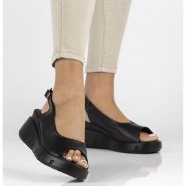 Sandales en cuir Filippo DS3595/22 Bk noir le noir 4