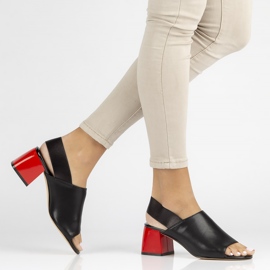 Sandales en cuir Filippo DS3729/22 Bk noir le noir 7