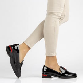 Chaussures en cuir Filippo DP3720 / 22 Bk noir 2