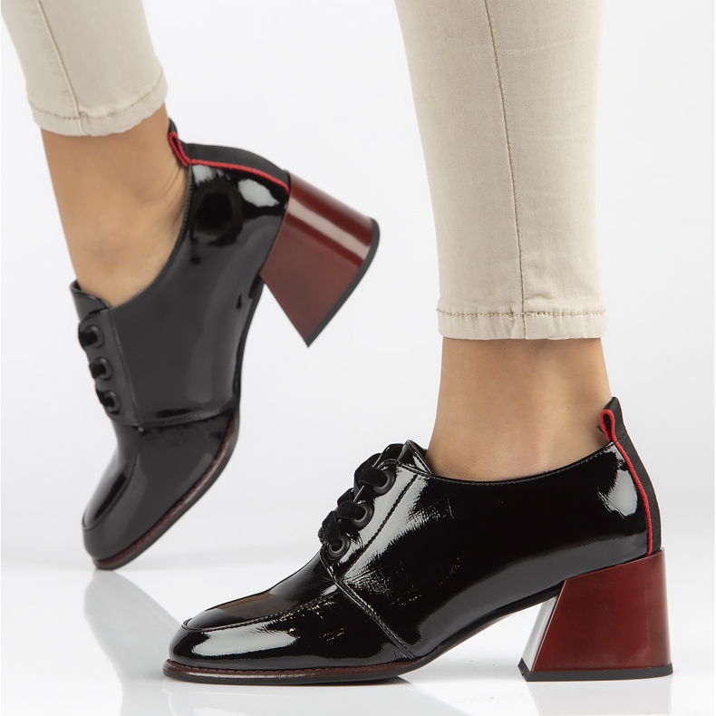 Escarpins en cuir Filippo DP3732 / 22 Bk noir 1