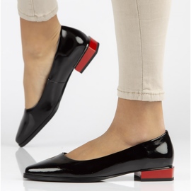 Chaussures en cuir Filippo DP2383 / 22 Bkl noir 2