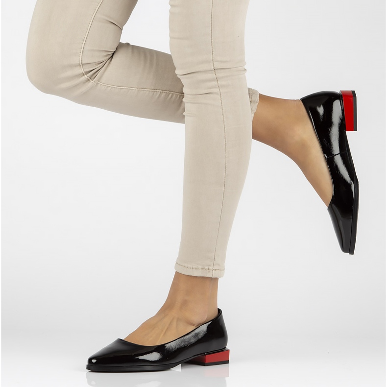 Chaussures en cuir Filippo DP2383 / 22 Bkl noir le noir 1