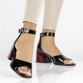 Sandales en cuir Filippo DS3723/22 Bk noir le noir 5