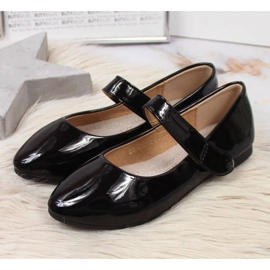 Ballerines Velcro Laquées Noires Jr Potocki le noir 2
