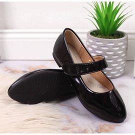 Ballerines Velcro Laquées Noires Jr Potocki le noir 3