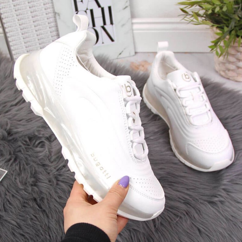 Chaussures de sport Bugatti blanches JJ253094 1 Chaussures de sport Bugatti blanches JJ253094 1