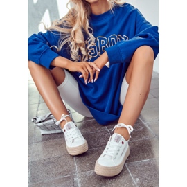 Big Star Chaussures Sport Espadrilles Cross Jeans JJ2R4005C Blanc blanche 1