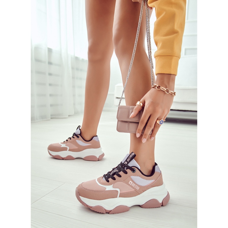 Baskets Femme Chaussures Sport Big Star JJ274577 Rose 1