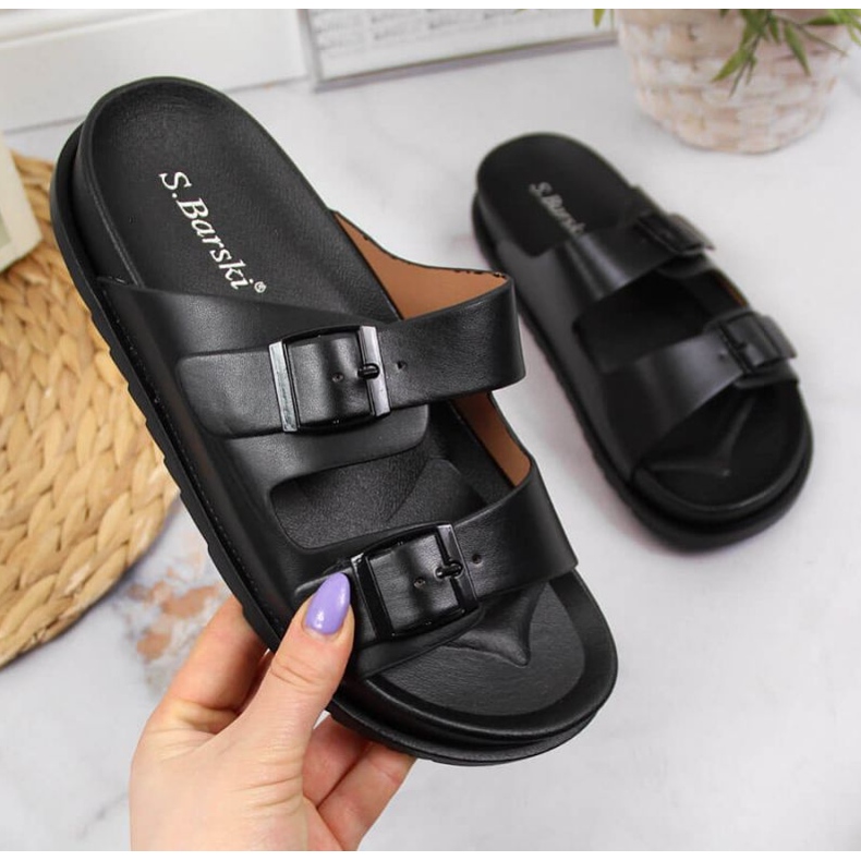 Everlast Tongs En Caoutchouc Avec Boucles Noir Chez S.Barski 1