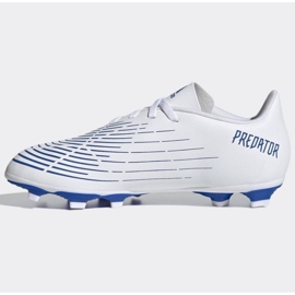 Chaussures de football Adidas Predator Edge.4 FxG Jr GW2368 blanche 1 Chaussures de football Adidas Predator Edge.4 FxG Jr GW2368 blanche 1