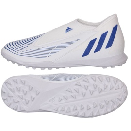 Adidas Predator Edge.3 Ll Tf Jr GX2637 chaussures de football blanc blanc 1