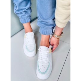 Baskets jaunes Libby blanche multicolore 2