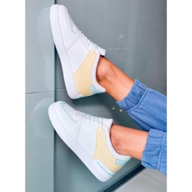 Baskets jaunes Libby blanche multicolore 3