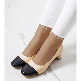 Escarpins femme Dikra beiges le noir 1 Escarpins femme Dikra beiges le noir 1