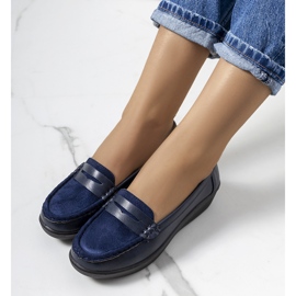 Mocassins bleu marine sur le coin Dinsmore 1 Mocassins bleu marine sur le coin Dinsmore 1