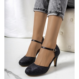 Escarpins Rosetown noirs brillants 1