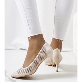 Épingles ajourées beige et or d'or 2