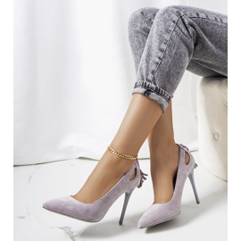 Talons gris avec découpes décoratives Anthe 1