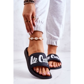 Lee Cooper LCW-22-42-1004 Noir Chaussons pour Femme blanc 2