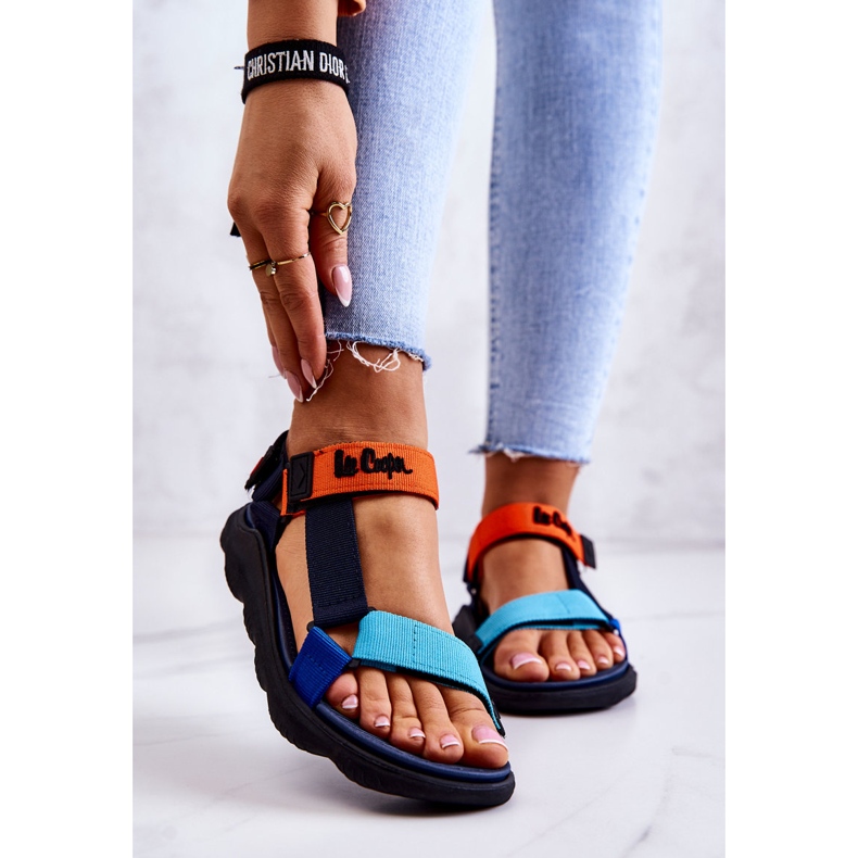 Sandales de sport pour femmes Lee Cooper LCW-22-34-0953L Multicolore bleu marine bleu orange 1