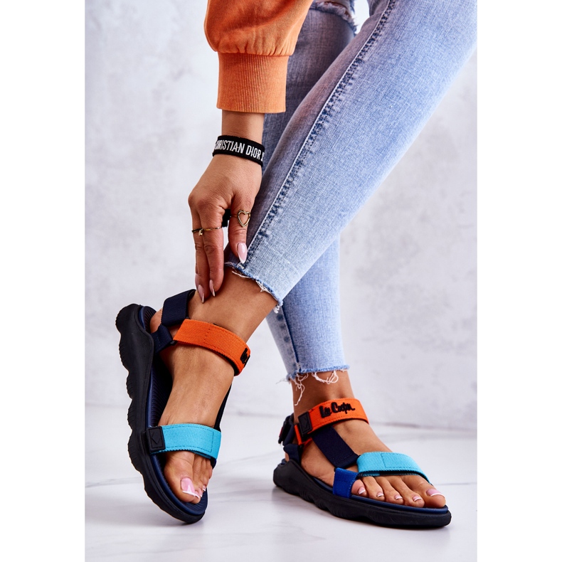 Sandales de sport pour femmes Lee Cooper LCW-22-34-0953L Multicolore bleu marine bleu orange 2
