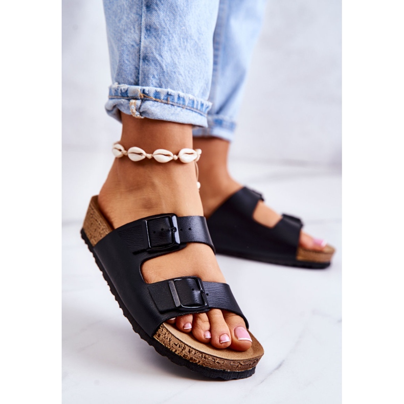 Chaussons Femme Boucles Inblu NM000028 Noir le noir 2