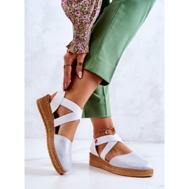 Espadrilles à la mode pour femmes Big Star JJ276036 Blanc 1
